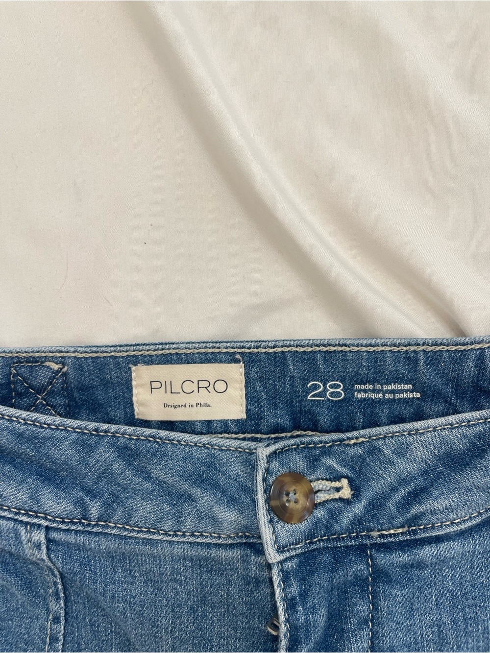 Anthropologie Light Blue Denim Wide-Leg Flare Jeans - Picture 7 of 10